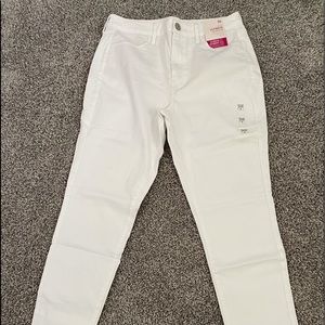 High Rise White Jeggings